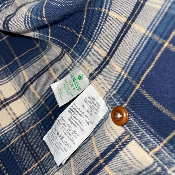 J Crew mid-weight flannel shirt. Classic. Medium. Slim. Double brushed. - Picture 4 of 4